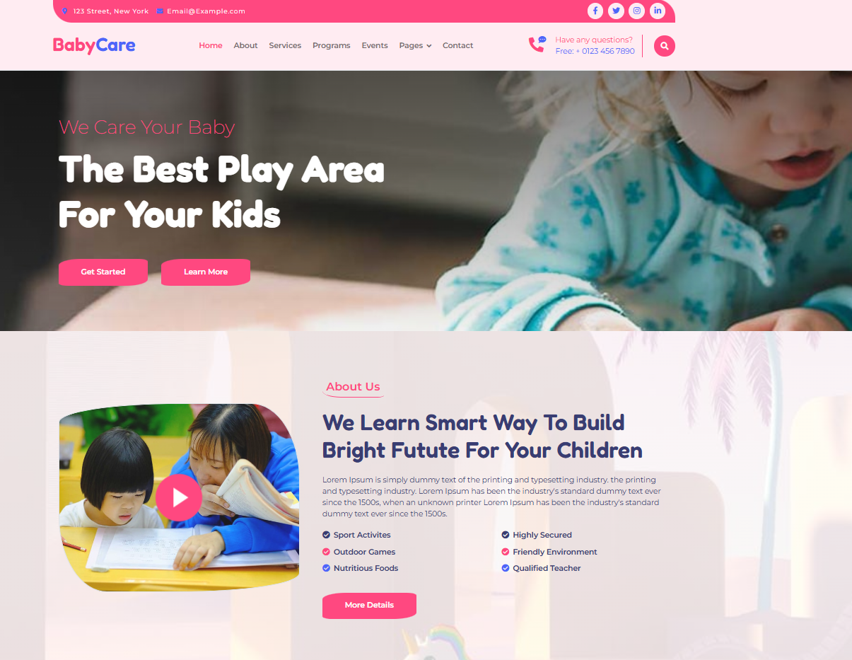 Baby Care - Product E commerce